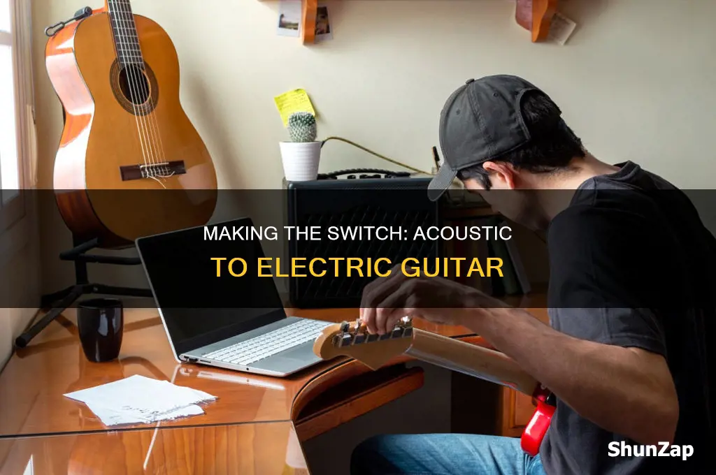 how to switch from acoustic to electric