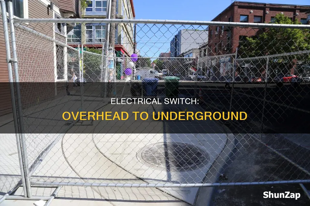 how to switch overhead electrical to underground