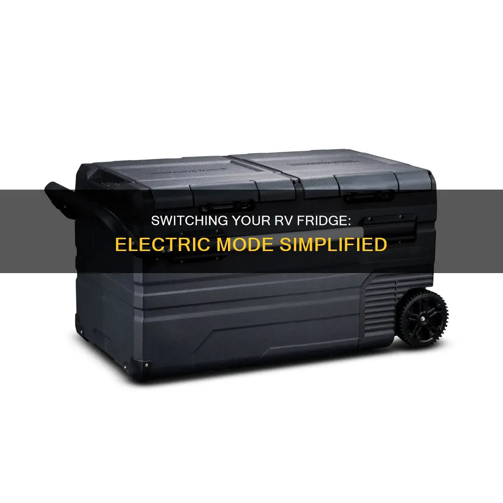 how to switch rv fridge to electric