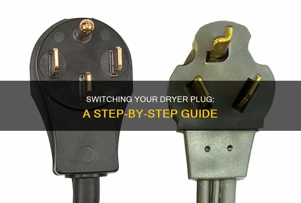 how to switck plug for electric dryer