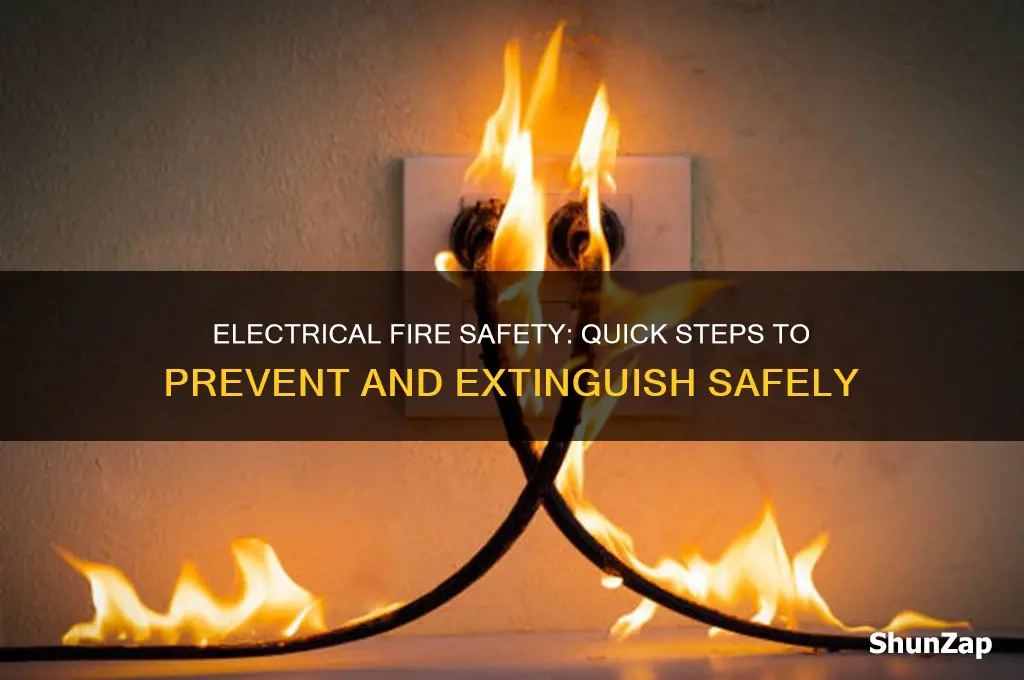 how to taje care of an electrical fire