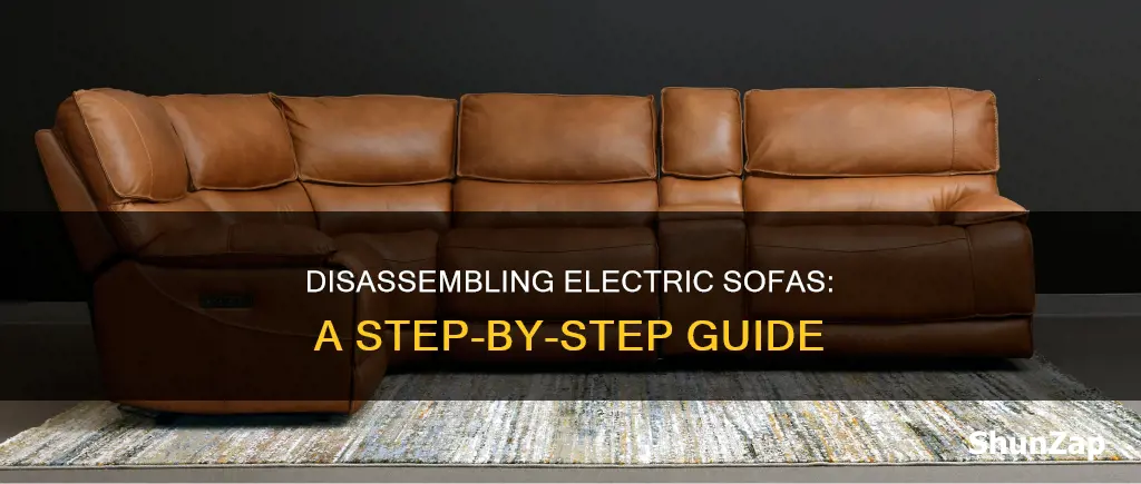 how to take apart an electric sofa