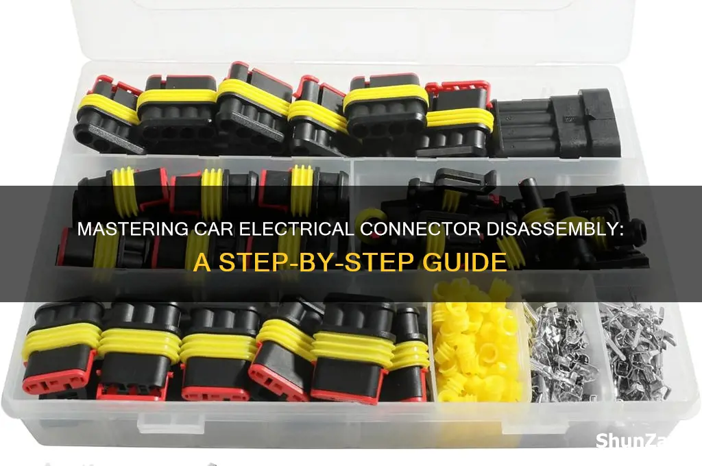 how to take apart car electrical connectors