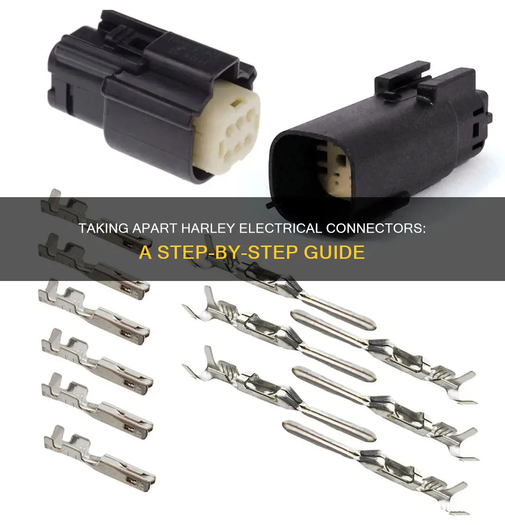 how to take apart harley electrical connectors