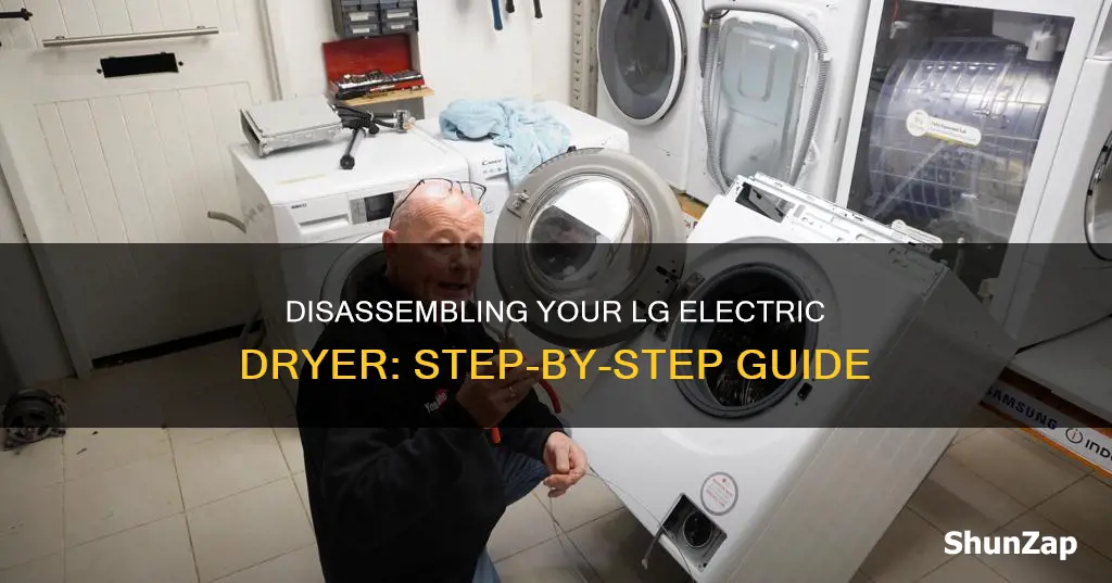 how to take apart lg electric dryer