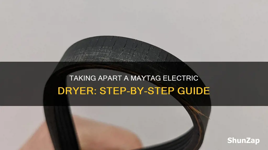 how to take apart maytag electric dryer
