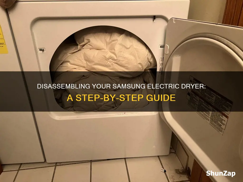 how to take apart samsung electric dryer