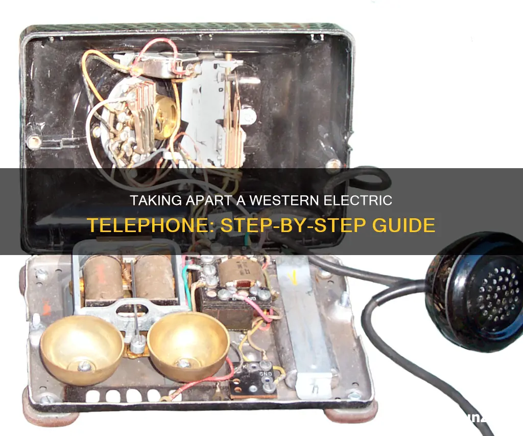 how to take apart western electric telephone