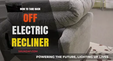 Electric Recliner Maintenance: Taking Back Off with Ease