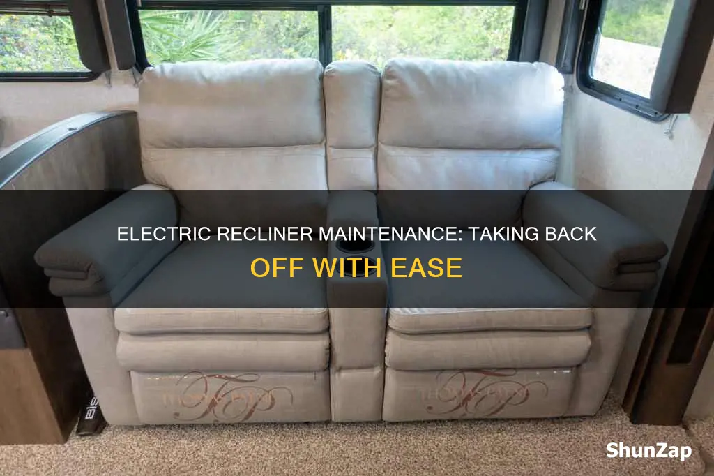 how to take back off electric recliner