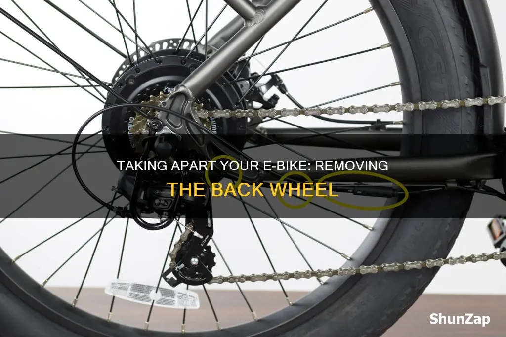 how to take back wheel off electric bike