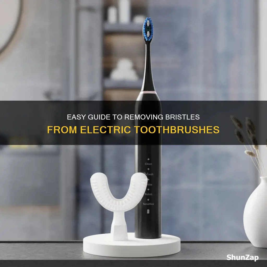 how to take bristles off electric toothbrush