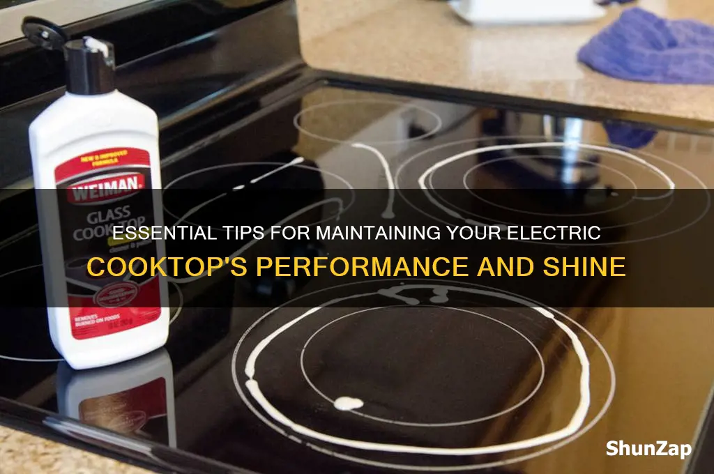 how to take care of an electric cook top