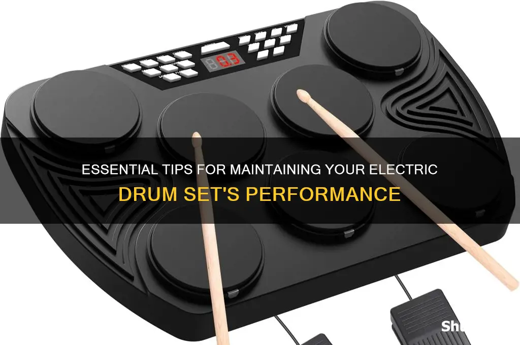 how to take care of an electric drum set