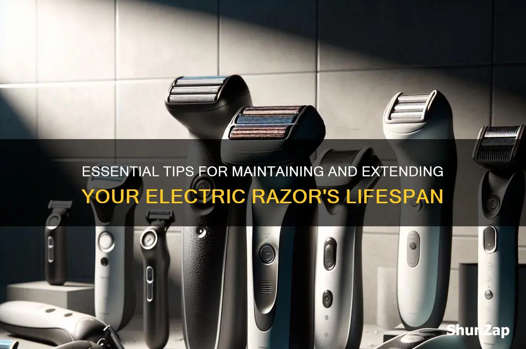 how to take care of an electric razor