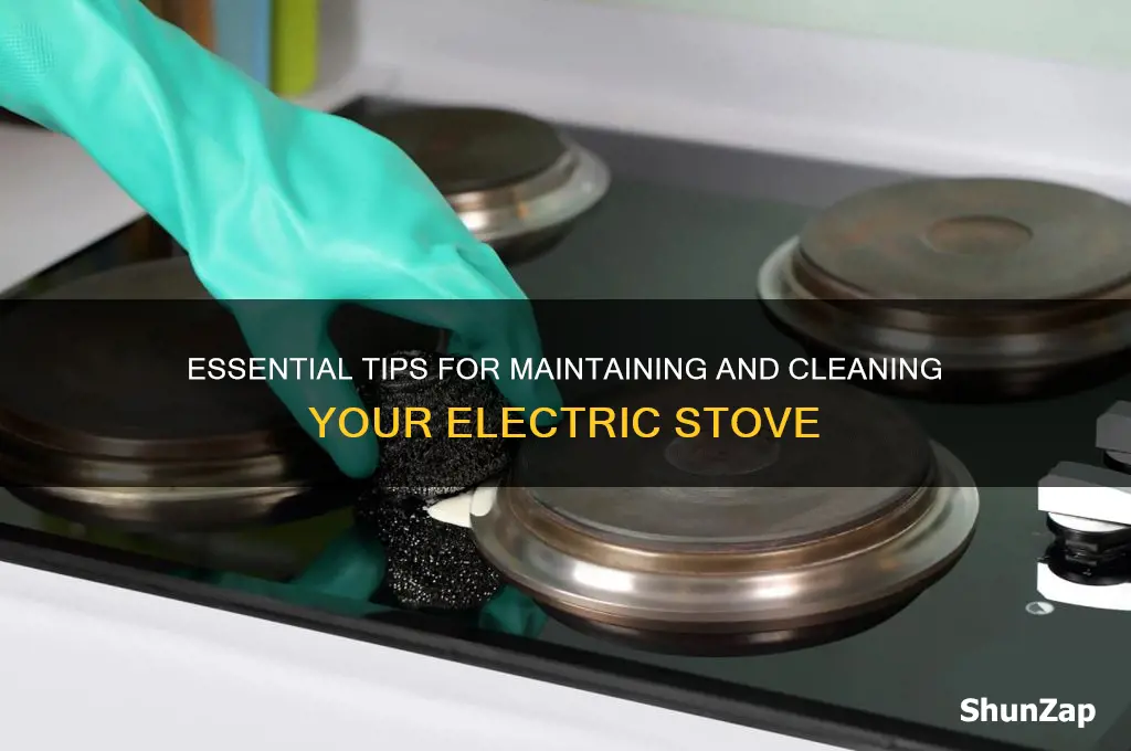 how to take care of an electric stove