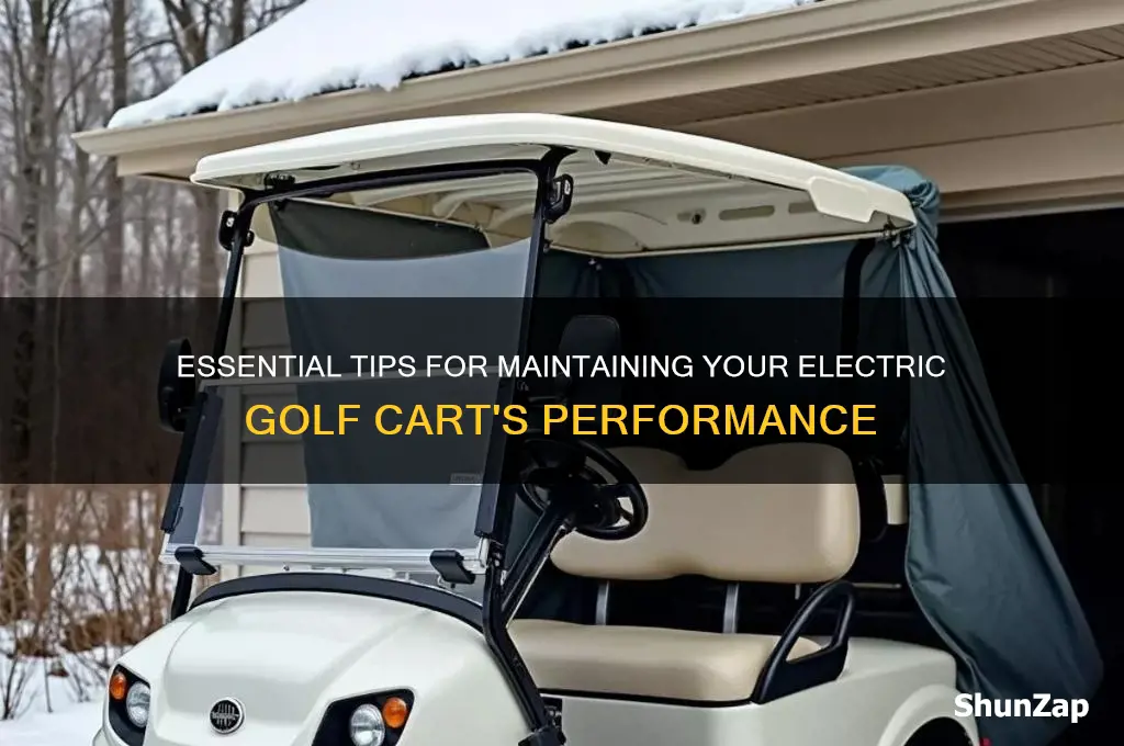 how to take care of electric golf cart