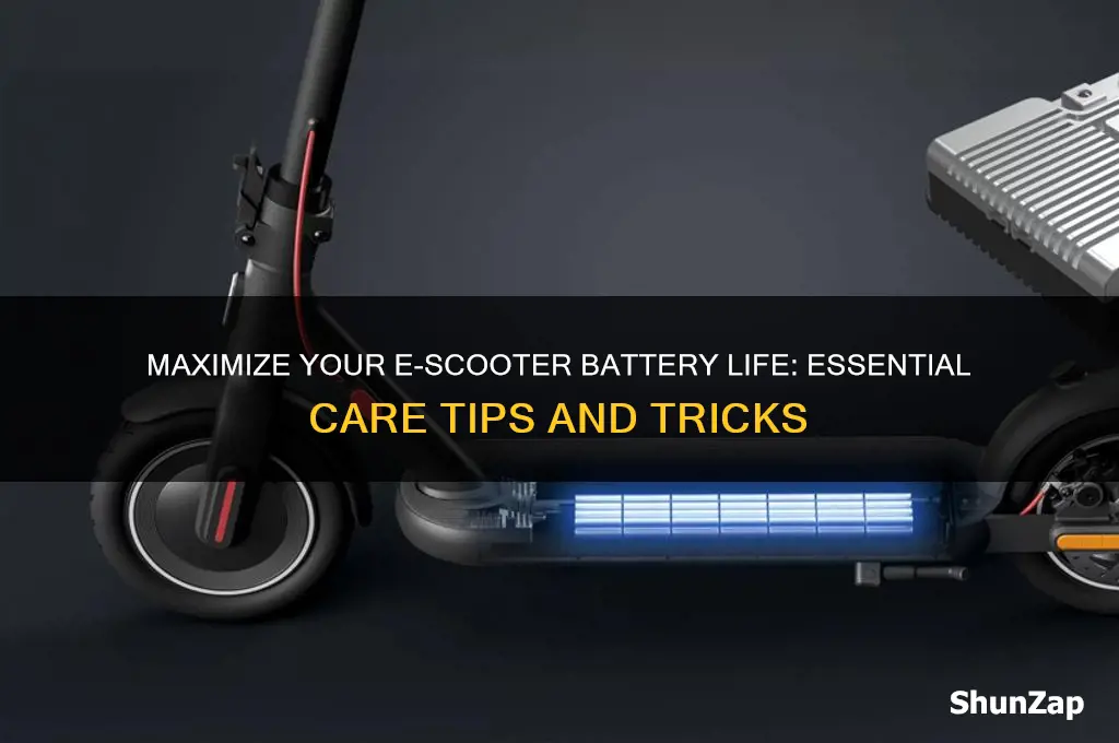 how to take care of electric scooter battery