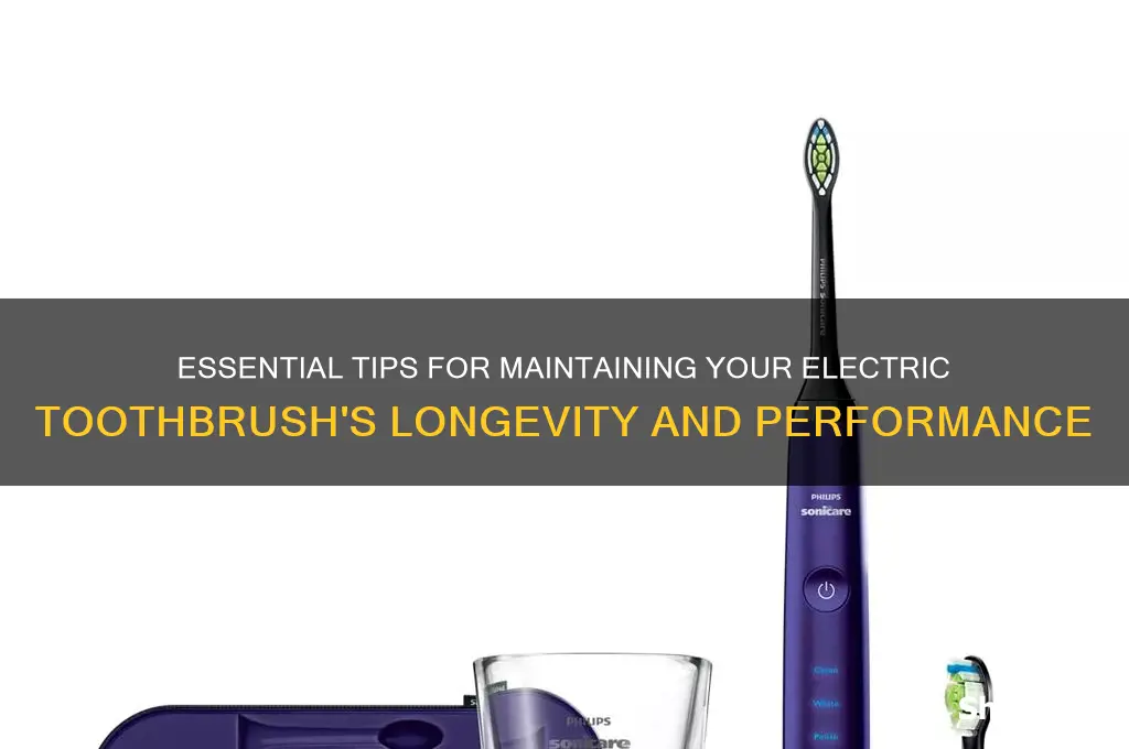 how to take care of electric toothbrush