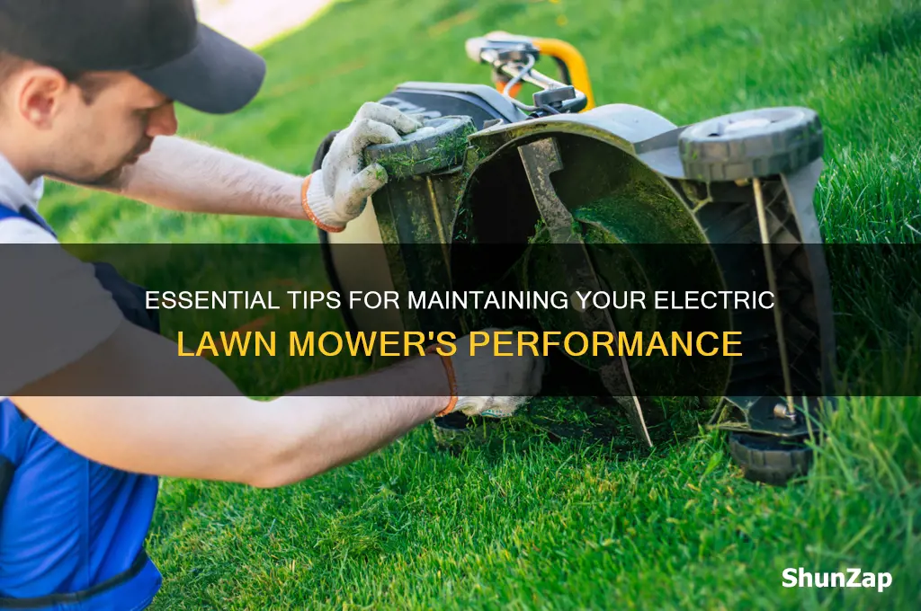 how to take care of my electric lawn mower