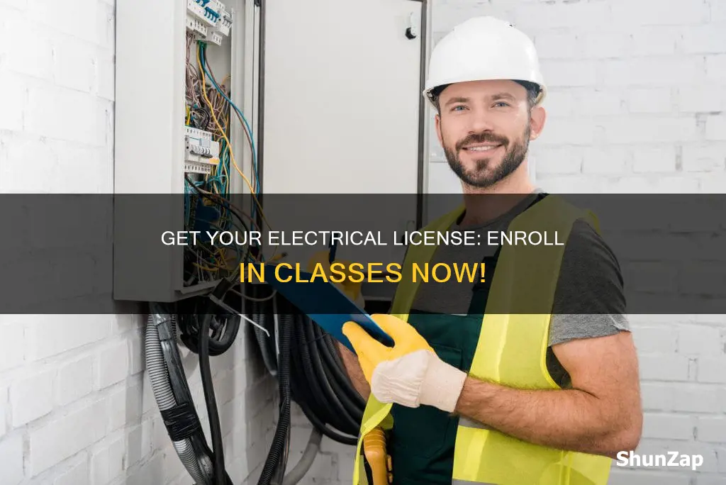how to take classes for electrical license