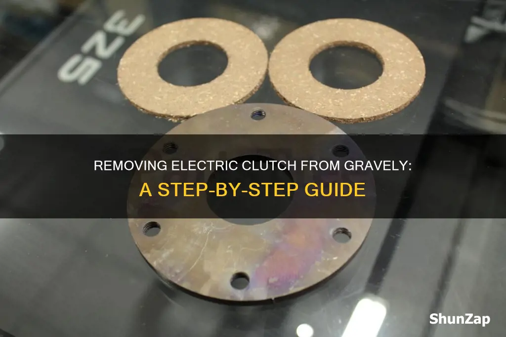 how to take electric clutch off gravely