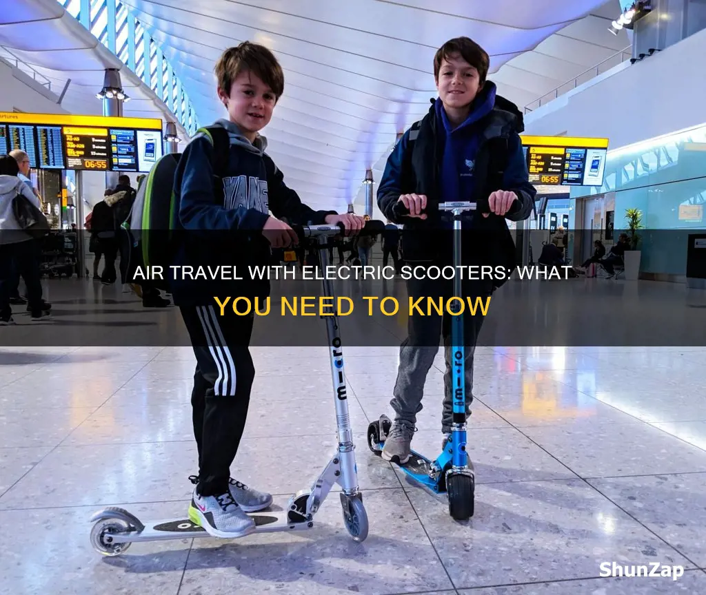 how to take electric scooter on airplane