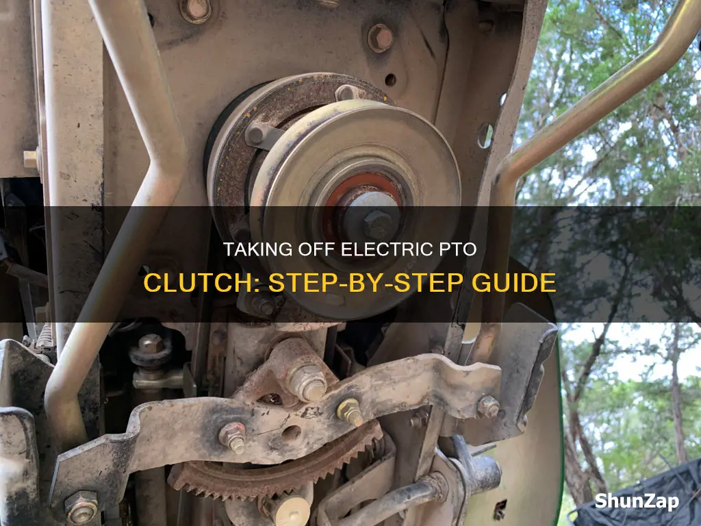 how to take off electric pto clutch