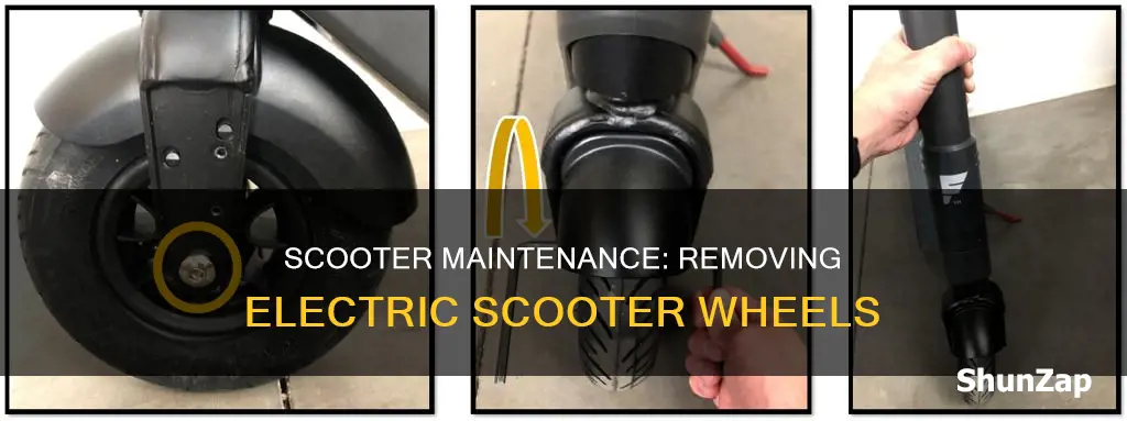 how to take off electric scooter wheels