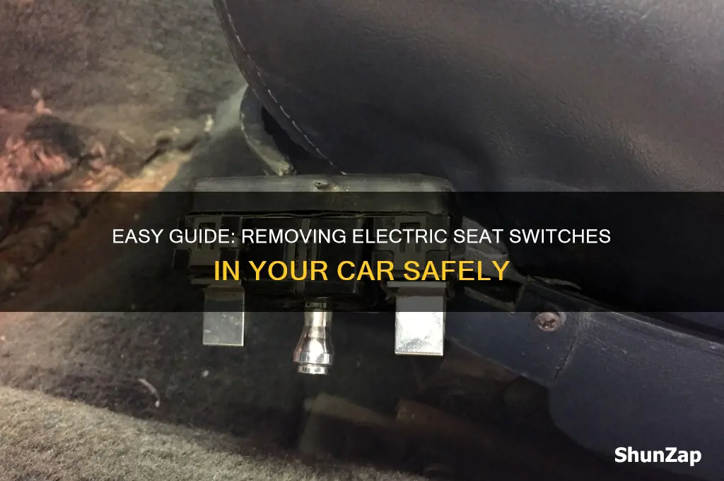 how to take off electric seat switches on cars