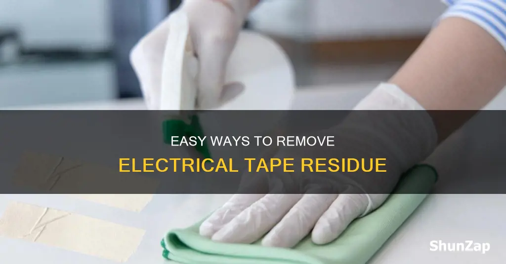 how to take off electrical tape residue