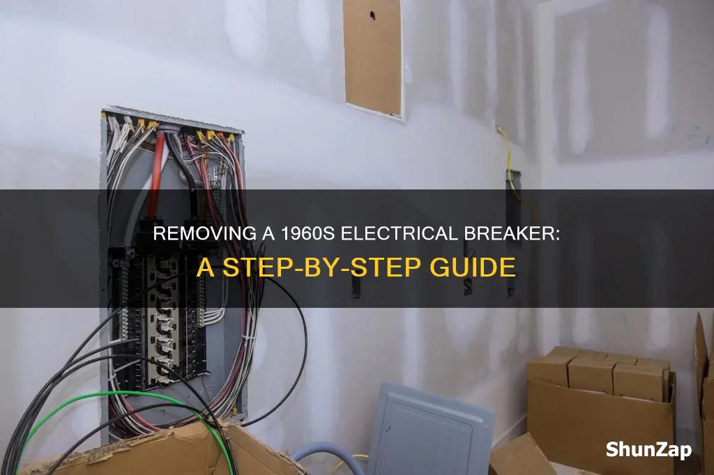 how to take out 1960s electrical breaker