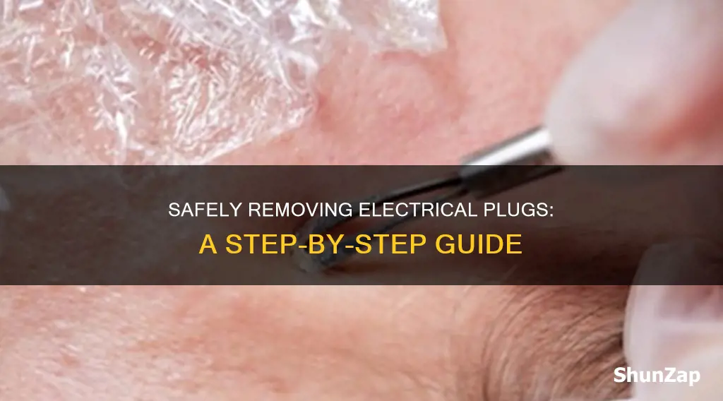 how to take out electrical plug correctly