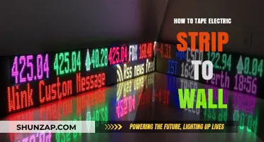 Taping Electric Strips: A Guide to Wall Mounting