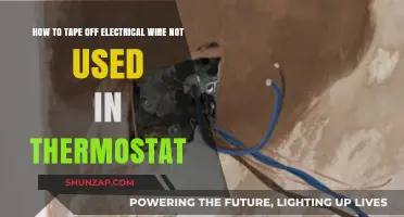 Safely Taping Off Unused Electrical Wires in Thermostat Installations