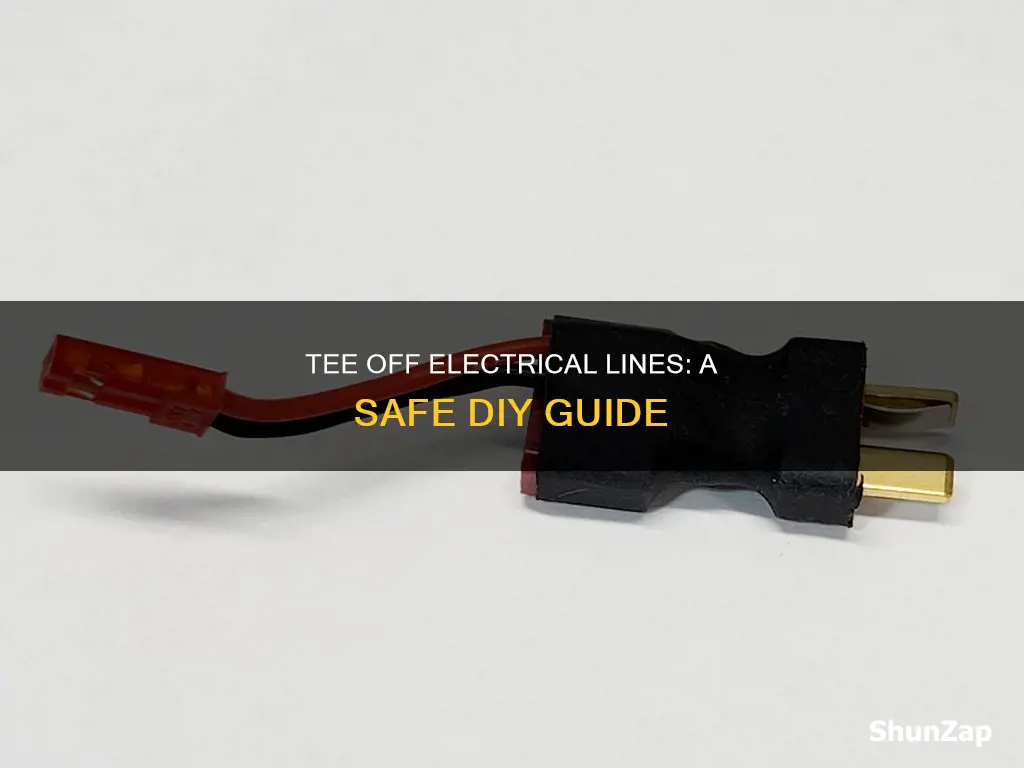 how to tee off existing electrical line