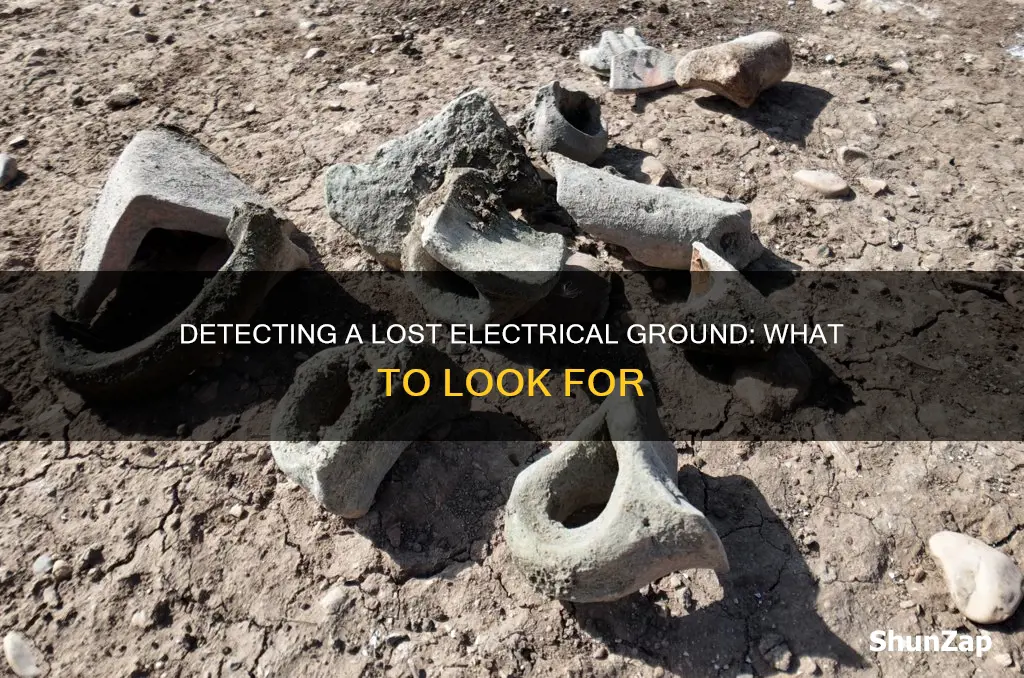how to tell if electrical ground lost