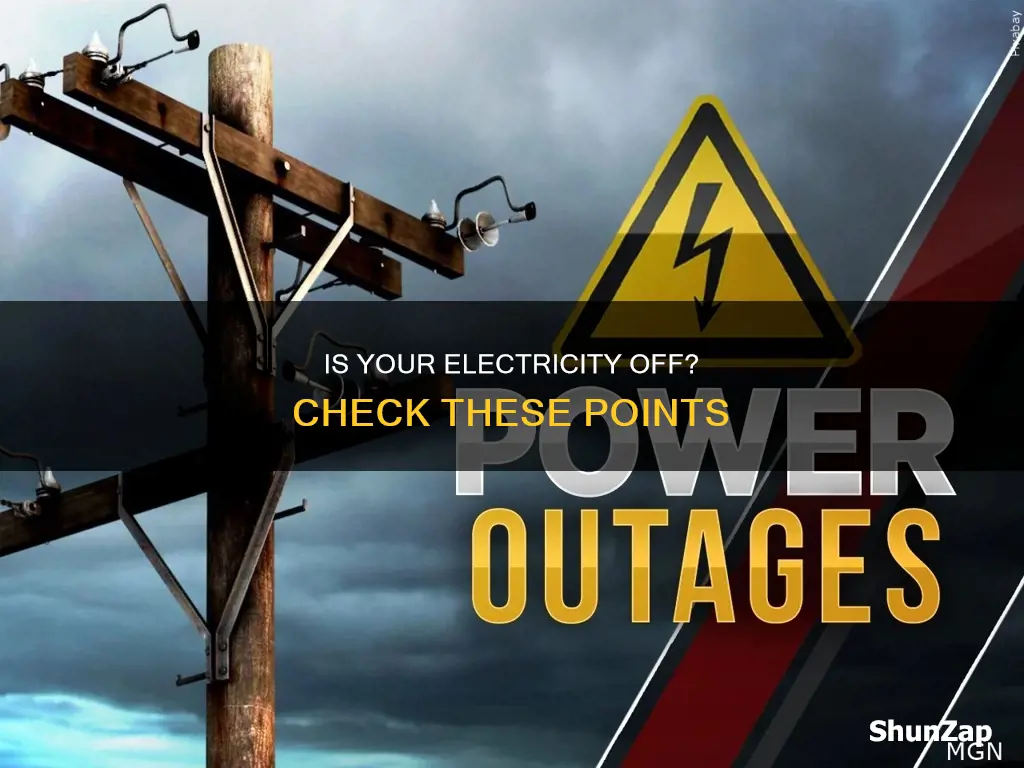 how to tell if electricity is off