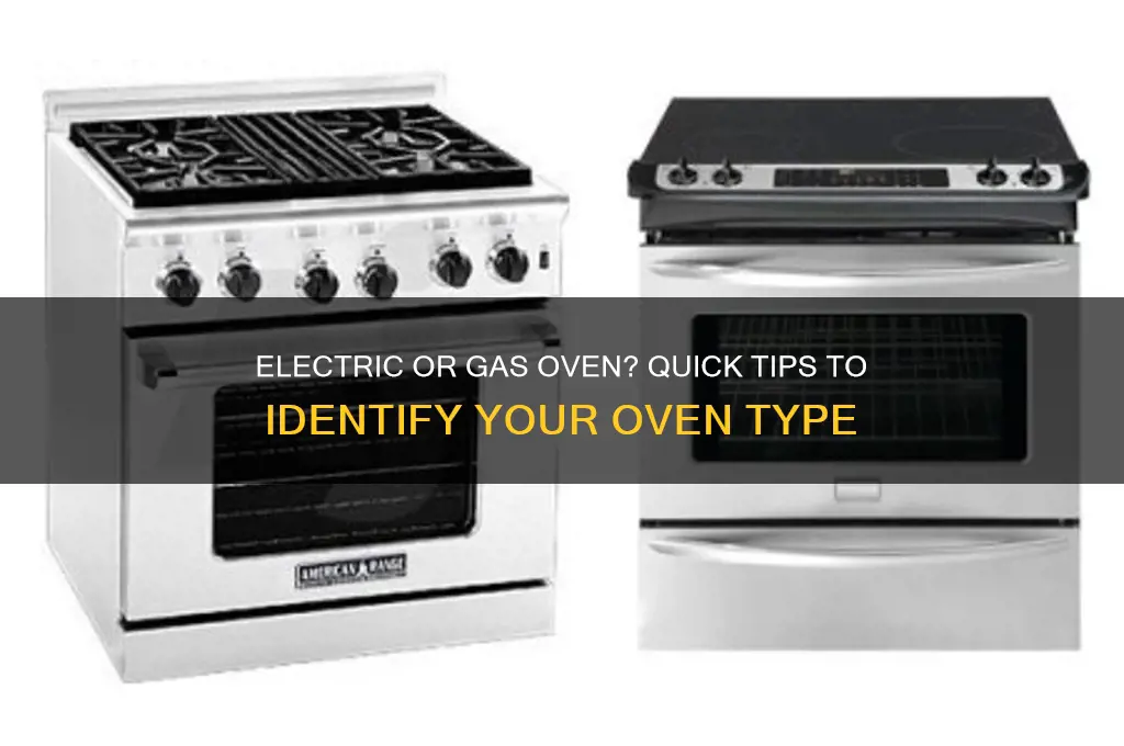 how to tell if oven use electric or gas