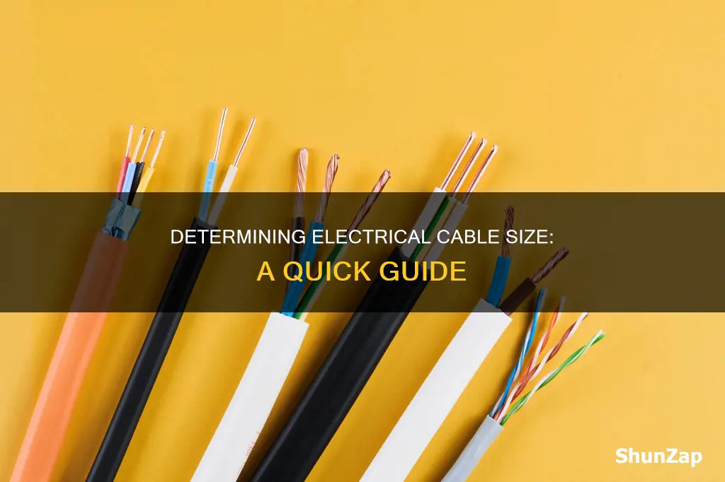 how to tell size of electrical cable