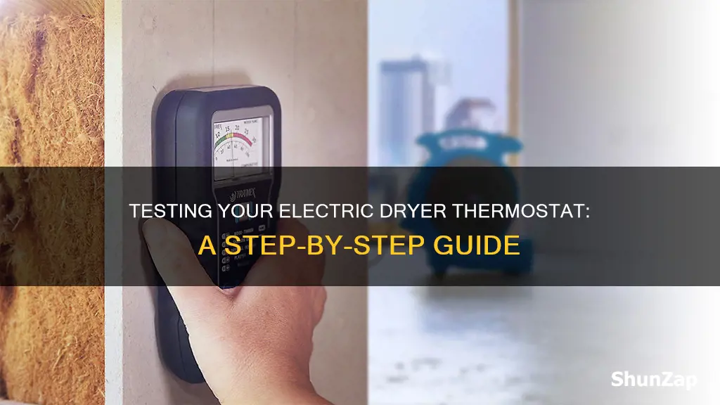 how to test a electric dryer thermeter