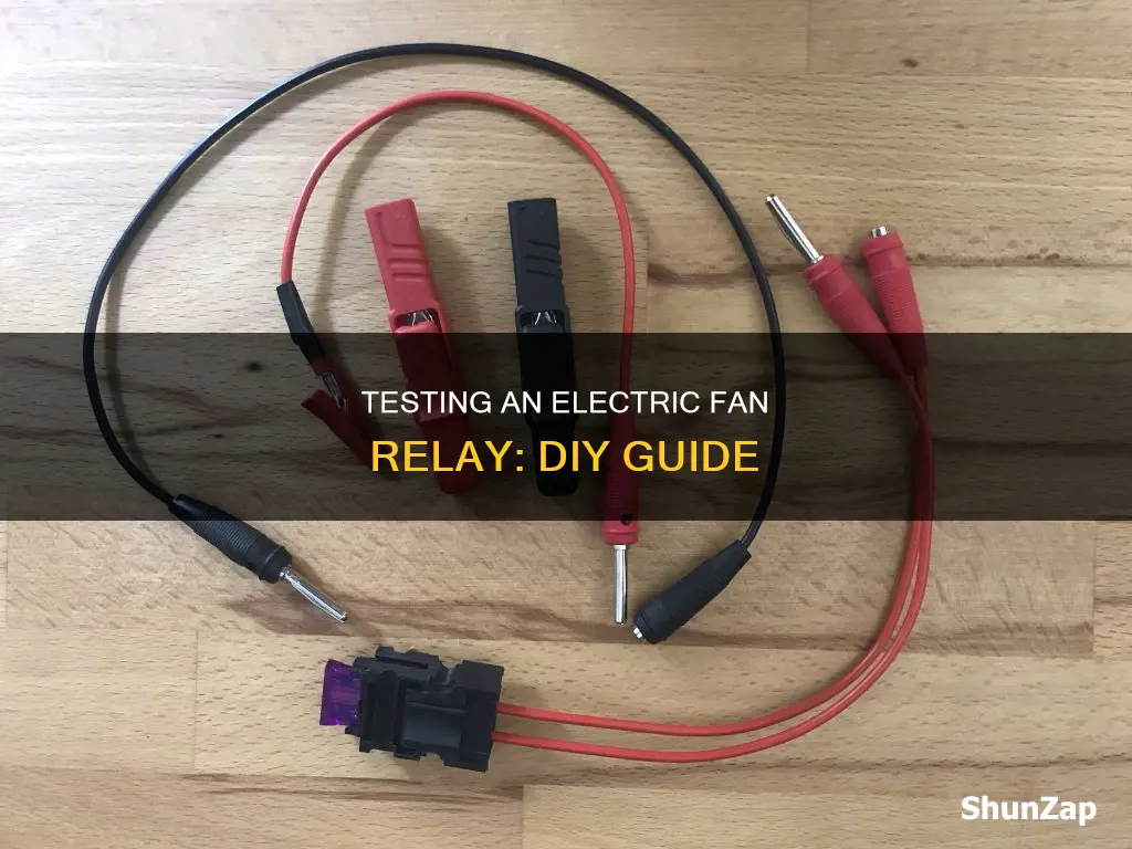 how to test a electric fan relay