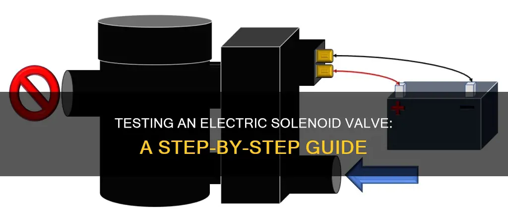 how to test a electric solenoid valve