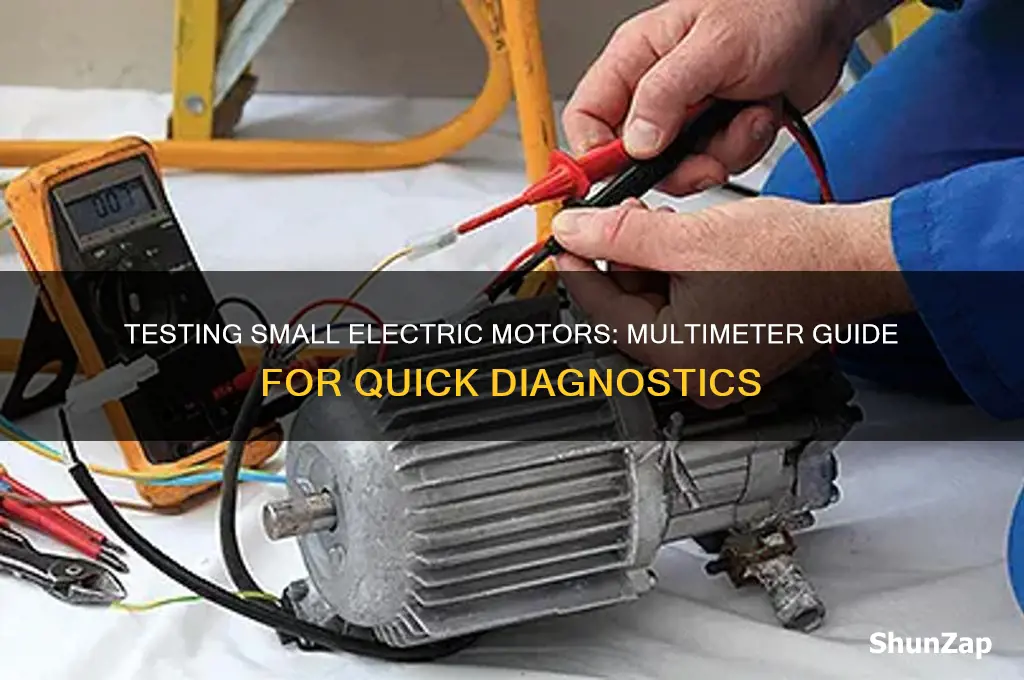 how to test a small electric motor using a multimeter