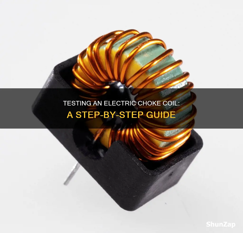 how to test an electric choke coil