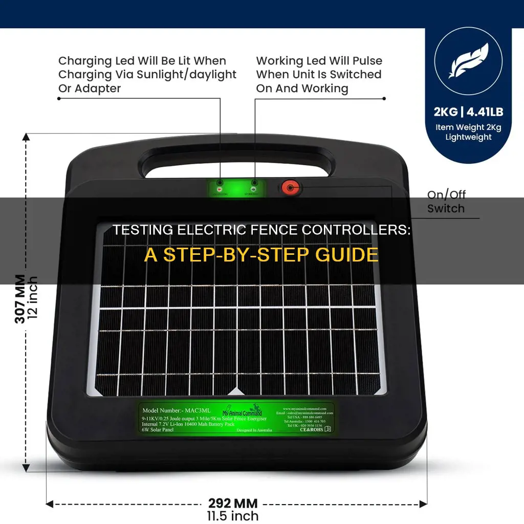 how to test an electric fence controller