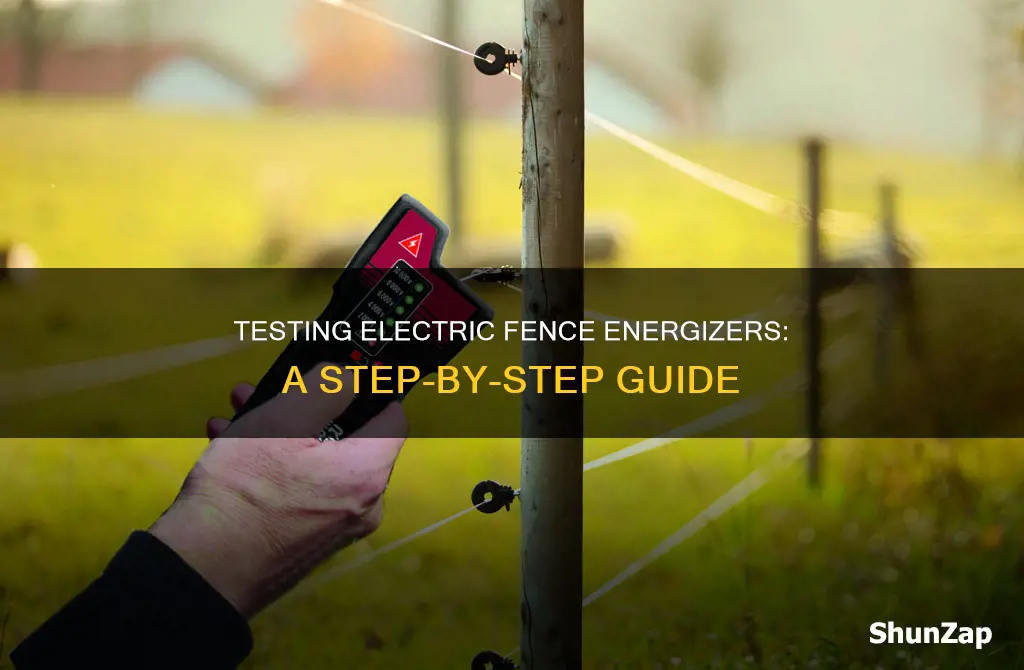 how to test an electric fence energiser