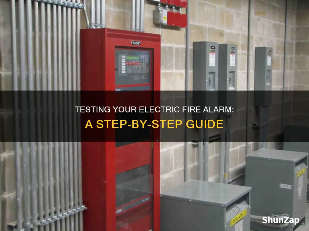 how to test an electric fire alarm