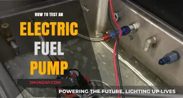 Testing an Electric Fuel Pump: DIY Guide