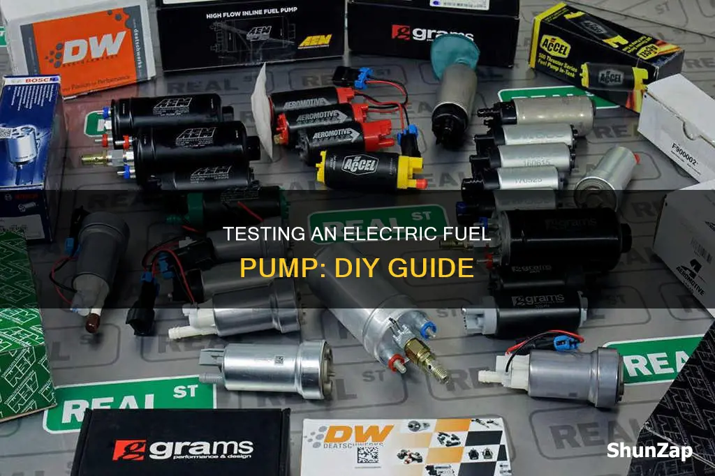 how to test an electric fuel pump
